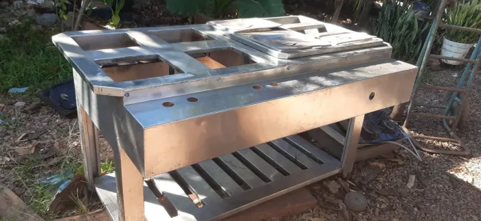 Fogao inox industrial com balho maria no estado quer esta