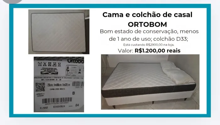 Cama Box de Casal Orthobom