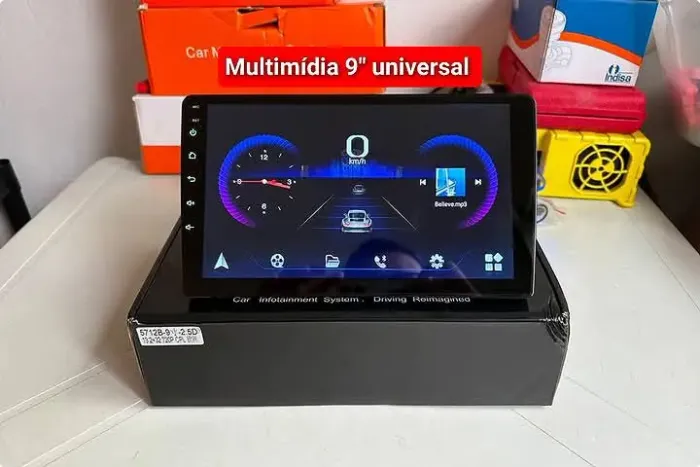 Multimídia 9" Android 4ram 64g carplay Netflix wifi Waze YouTube bluetooth
