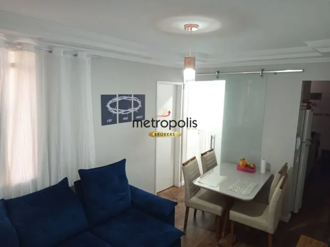 Apartamento com 2 dormitórios à venda, 52 m² por R$ 266.000,00 - Baeta Neves - São Bernard