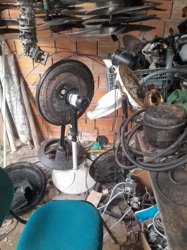 Trabalho com ventilador e micro-ondas e máquina de lavar. etc......