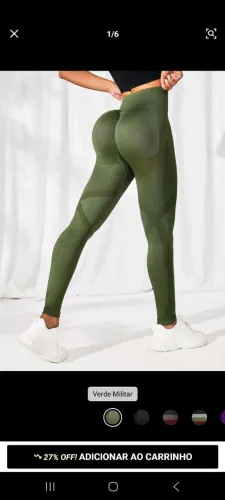 Calça Fitnes Shein várias cores