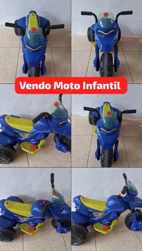 Vendo moto infantil. Aceito cartão de crédito, mais informações *62