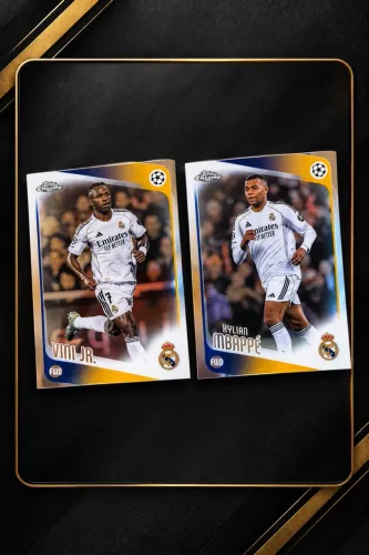 card topps chrome vini jr e mbappe