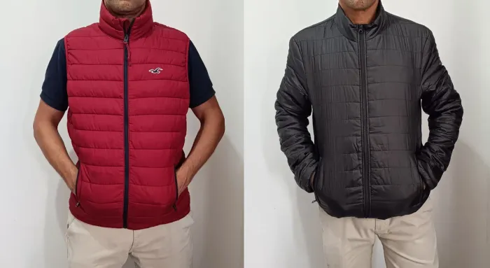 Kit 2 jaquetas Masculino de inverno - Colete + jaqueta - excelente estado