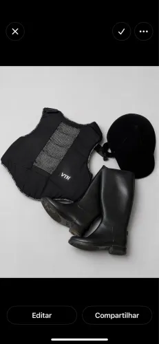 Kit Hipismo Completo VTR - Colete + Capacete + Botas | Excelente Estado