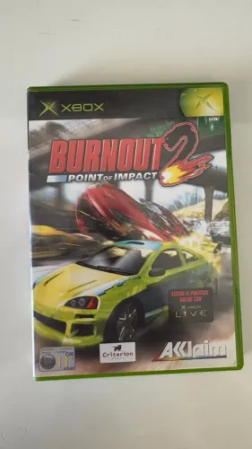 BURNOUT 2 POINT OF IMPACT XBOX ORIGINAL PAL MIDIA FISICA COM CAIXA E MANUAL