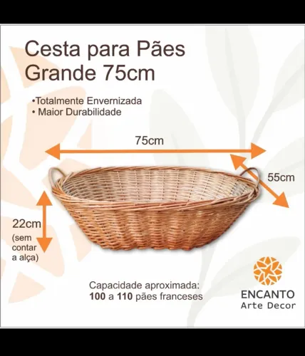 CESTA GRANDE PARA PÃES