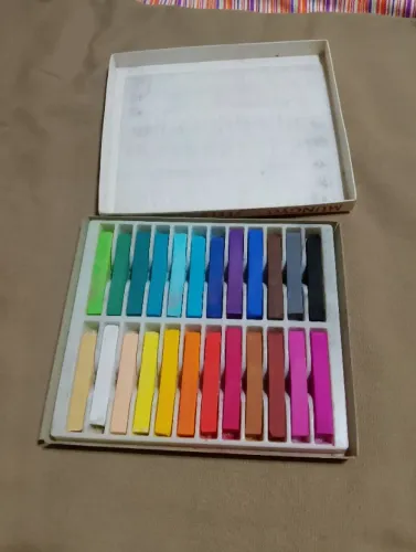 Mungyo . Giz Pastel Macio Quadrado | Não Tóxico . 24 Cores