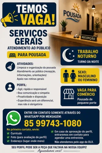 SERVIÇOS GERAIS NO CENTRO