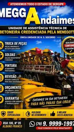Manutenção técnica de betoneiras