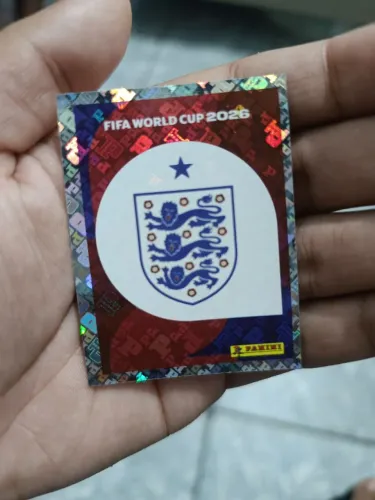 Escudo Inglaterra Prateado/Metalizado Copa 2026