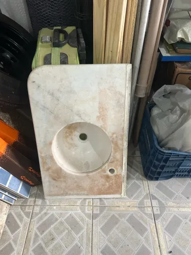 Pia de granito São duas e uma de inox