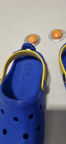 Babuche Infantil Azul e Amarelo - Super Leve e Macio (Tam 29/30)