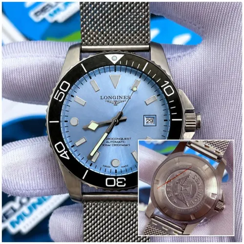 RELOGIO HYDROCONQUEST AUTOMATICO FUNDO AZUL