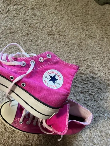 Converse allstar rosa plataforma