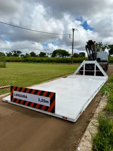Prancha Agrícola Roll On Roll Off 7,5x3,20 | Plataforma para Transporte de Máquinas