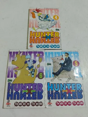 Mangás Hunter X Hunter Volumes 4, 5 e 6 Usados