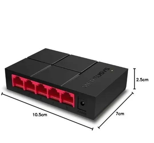 Switch Giga Mercusys Ms105g 5 Portas 10/100/1000mbps