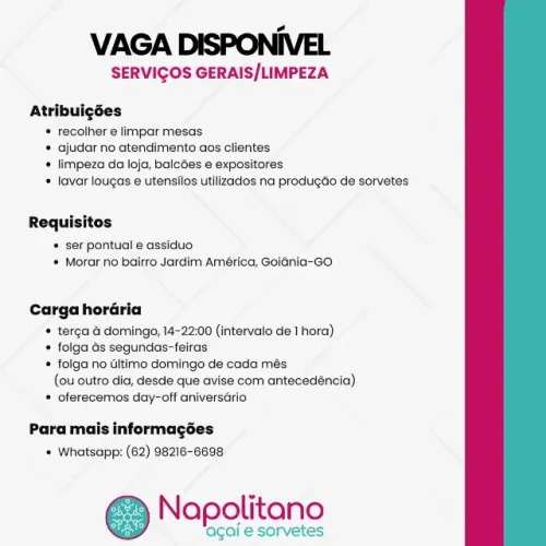 auxiliar de serviços gerais