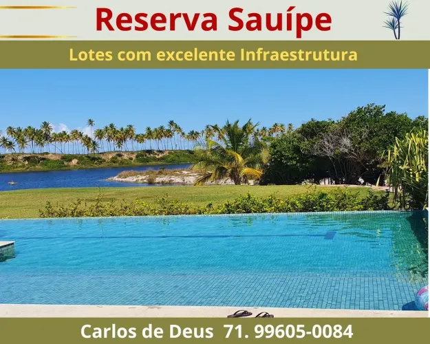 Reserva Sauípe , agora seu Destino Sauípe ficou mais completo, lotes a partir de 450 m².Li
