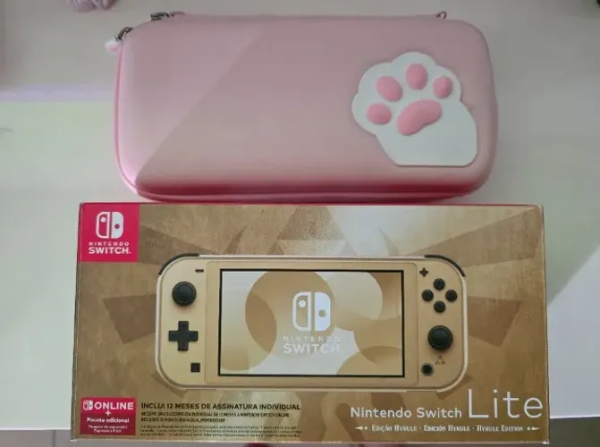 Nintendo Switch Lite Hyrule Edition - NÃO ACEITO TROCAS