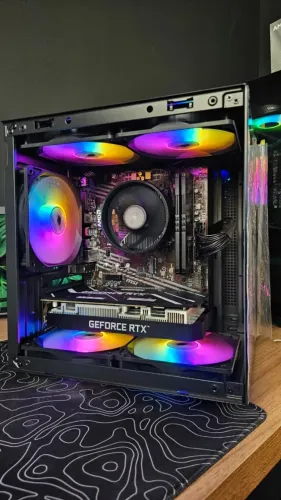 PC Gamer Ryzen 5 4500, RTX 3050 6GB, 16GB RAM DDR4, SSD 480GB, A520M MSI, Fonte 550w 80p