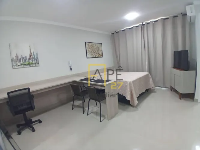 Apartamento Studio 29m2 Mobiliado com Ar Condicionado e Varanda à 30 metros Metro Bresser 
