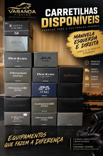 Carretilhas Shimano e Daiwa