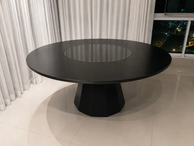 Mesa premium preta c 4 lugares