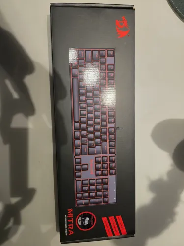 Redragon TECLADO MECANICO MITRA SWITCH MARROM, Preto