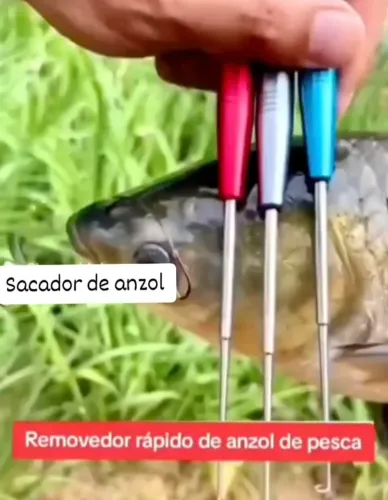 Saca anzol de pesca de aço inox 