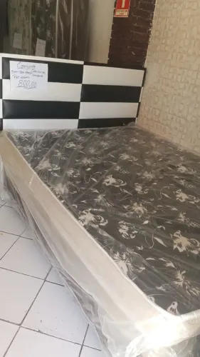 Conjunto de cama ( base+colchão+cabeceira)