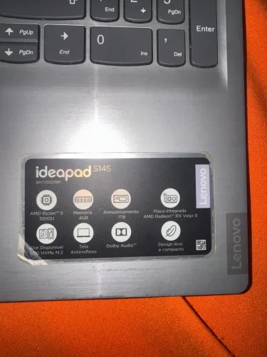 Notebook Lenovo IdeaPad S145 Ryzen 5 SSD - Ótimo para estudos/trabalho