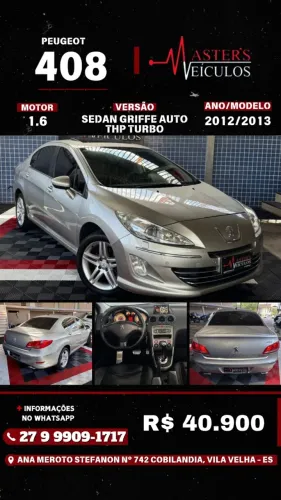 Peugeot 408 Sedan Griffe 1.6 Turbo 16V 4P Aut. 2013