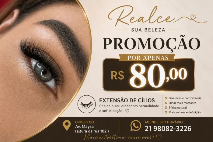 Colocação de cílios