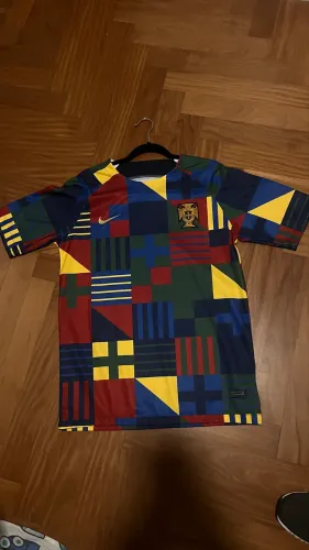 Camisa de Portugal aquecimento da Copa do Mundo