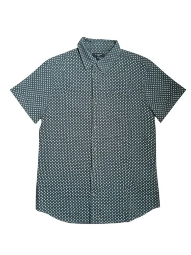 Camisa New Look Verde Estampada - Manga Curta - Tamanho M