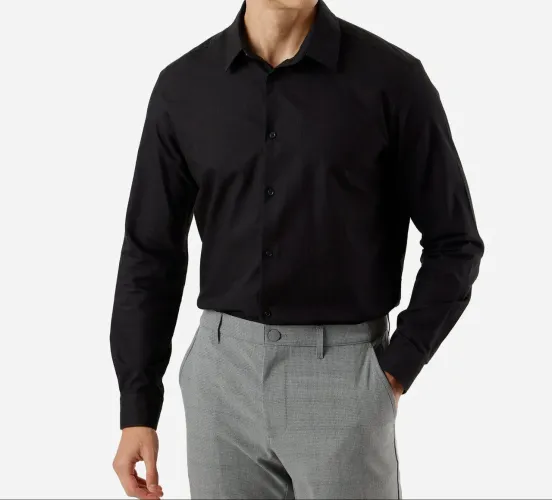 Camisa social preta 