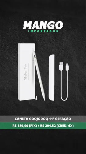 Caneta para iPad Goojodoq 11ª Geração Branca