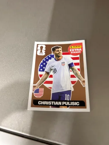 A figurinha copa 2026 Pulisic Bordo 