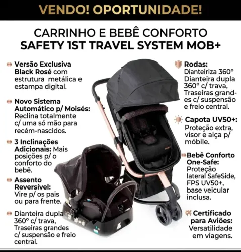 Carinho bebe Safety first mob+