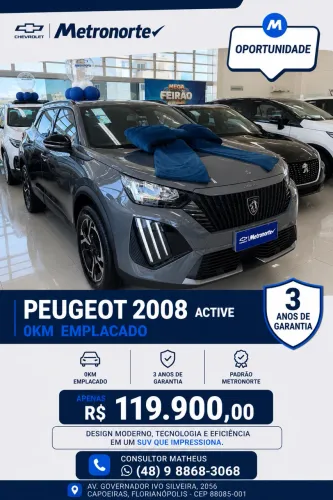 Peugeot 2008 Active 1.0 Turbo Flex 5P Aut. 2026