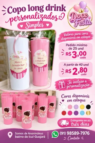 Copos personalizados