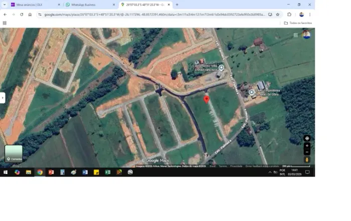 Lote Estr. Palmeira, Joinville - SC loteamento Villa Dona Francisca