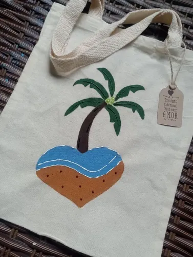 Ecobags artesanais pintadas à mão