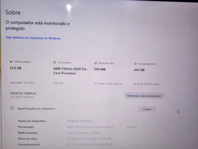 Computador fx-6300