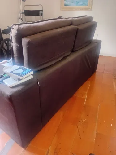 Vendo Sofá Novo, 2 lugares Preto. NOVO.
