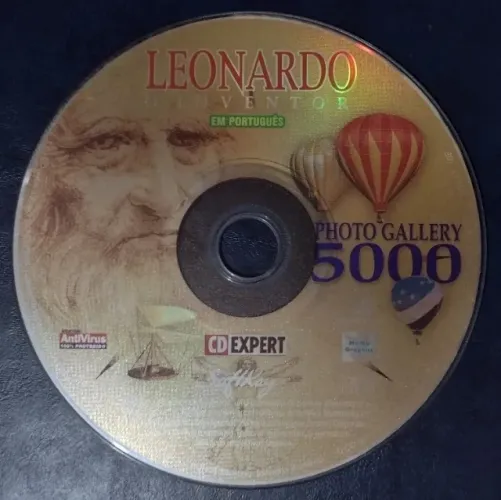 CD-ROM da revista Expert Leonardo O Inventor Photo Galery 5000