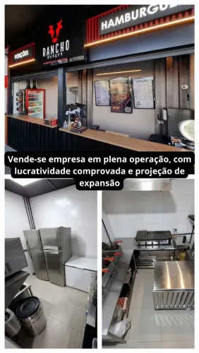 Hamburgueria e porções em centro gastronômico OPORTUNIDADE